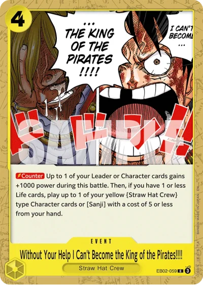Without Your Help I Can't Become the King of the Pirates!!!! (EB02-059)