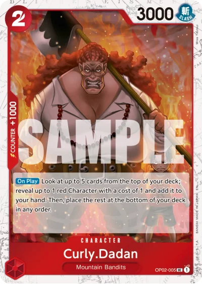 Curly.Dadan (OP02-005) (Pirate Foil)