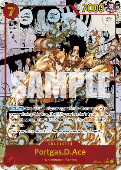 Portgas.D.Ace (OP02-013) (Manga Rare) (Reprint)