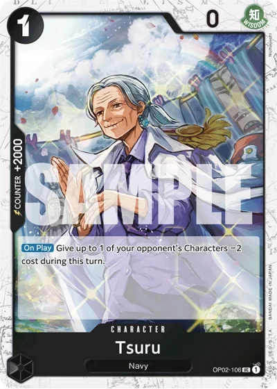 Tsuru (OP02-106) (Jolly Roger Foil)