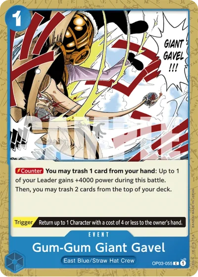 Gum-Gum Giant Gavel (OP03-055) (Reprint)