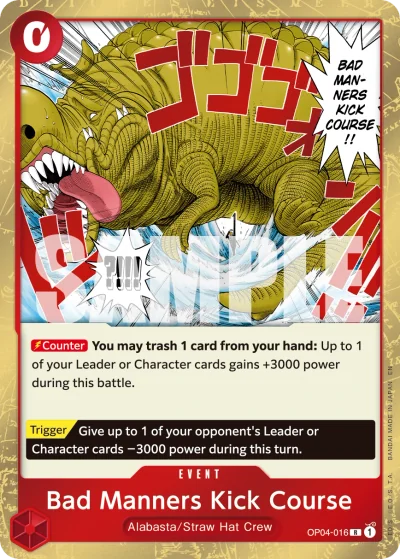 Bad Manners Kick Course (OP04-016) (Reprint)