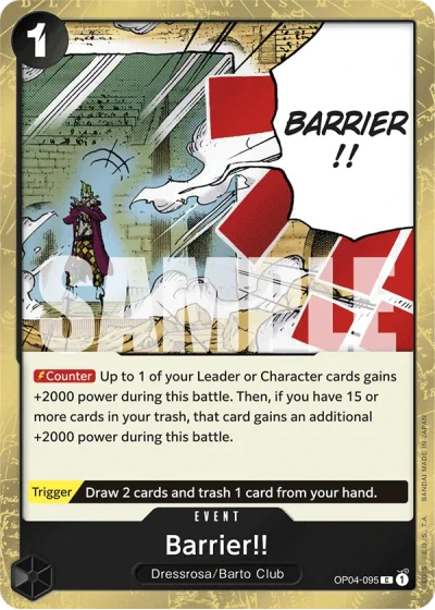 Barrier!! (OP04-095) (Jolly Roger Foil)