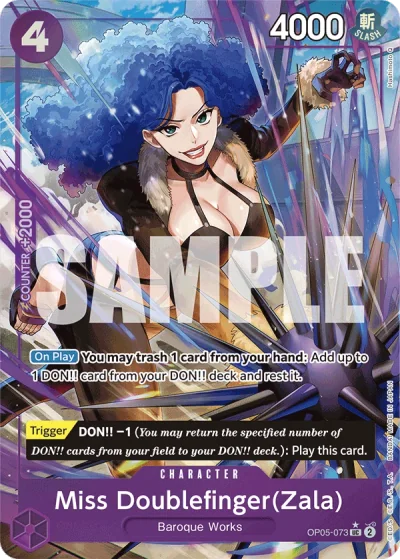 Miss Doublefinger(Zala) (OP05-073) (Full Art)