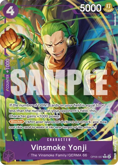 Vinsmoke Yonji (OP06-067) (Alternative Art)