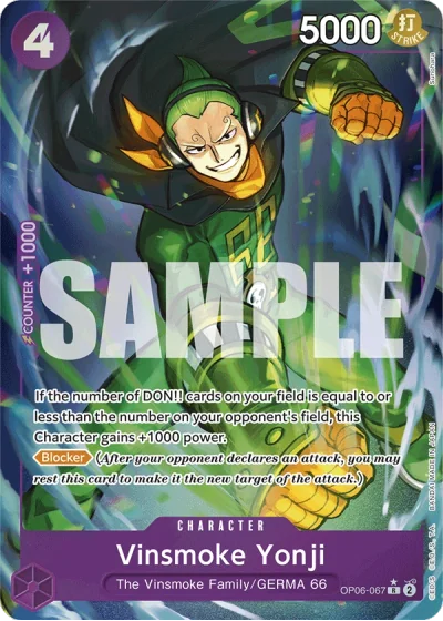 Vinsmoke Yonji (OP06-067) (Full Art)