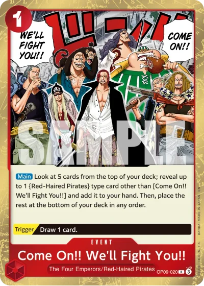 Come On!! We'll Fight You!! (OP09-020) (Reprint)