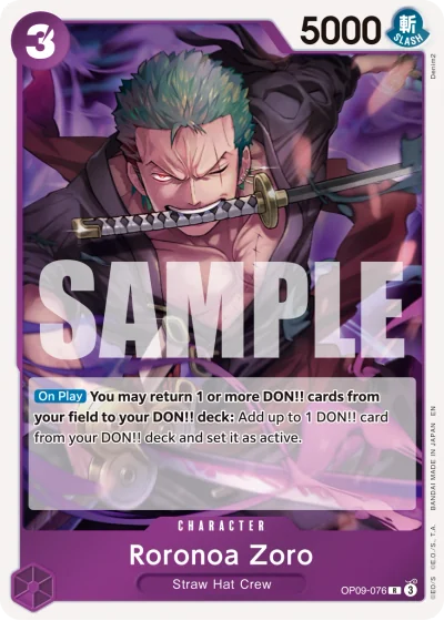 Roronoa Zoro (OP09-076) (Reprint)