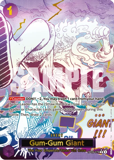 Gum-Gum Giant (OP09-078) (Special Rare)