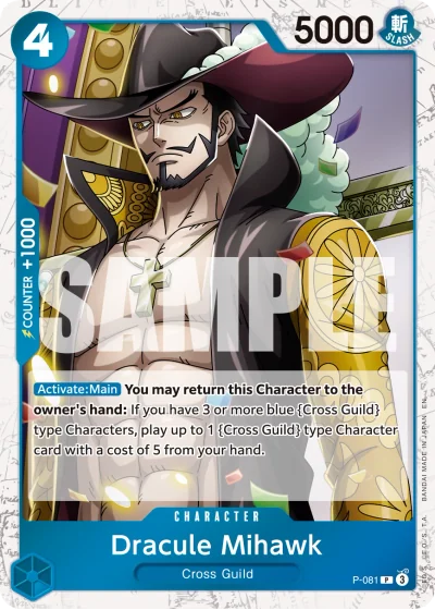 Dracule Mihawk (P-081) (Pirate Foil)