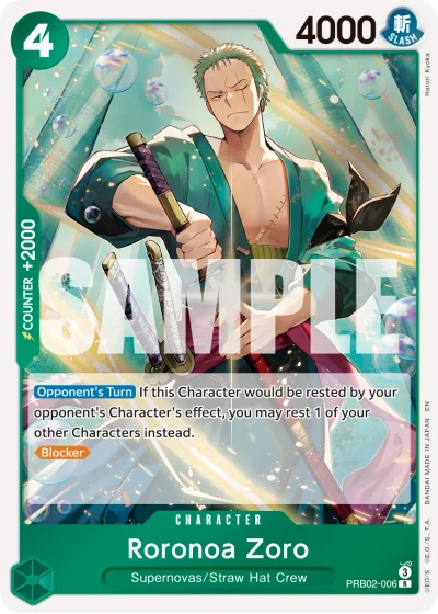 Roronoa Zoro (RB02-006) (Pirate Foil)