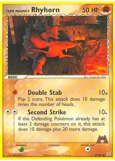 Team Magma's Rhyhorn