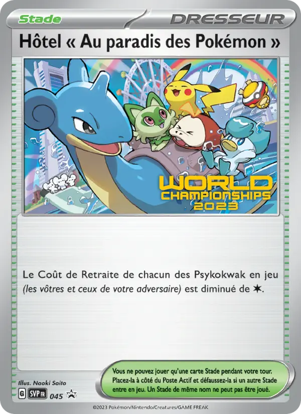 Hôtel " Au paradis des Pokémon " #045 — Écarlate & Violet Promos